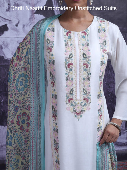 Dhriti Naariti Embroidery Unstitched Suits