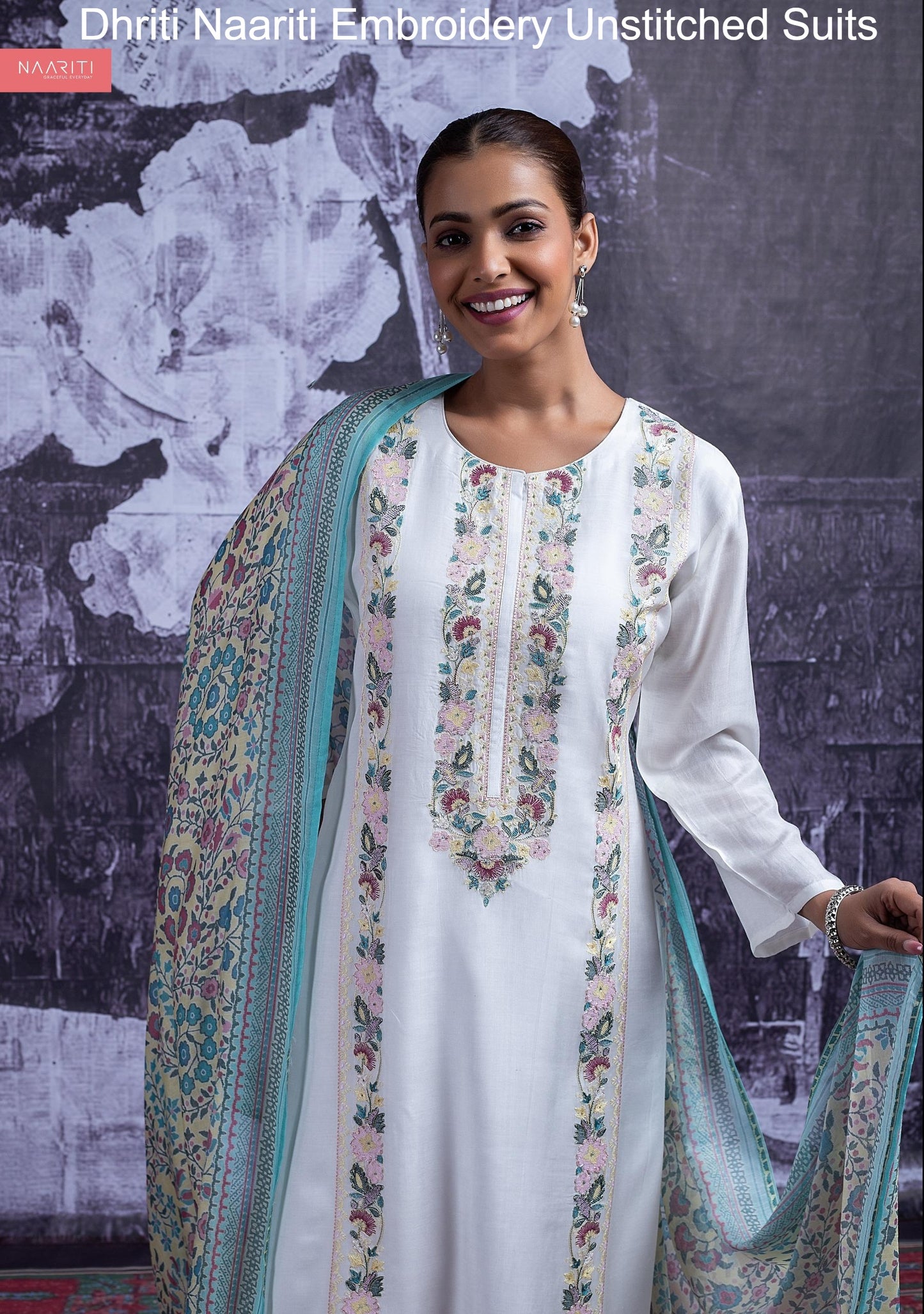 Dhriti Naariti Embroidery Unstitched Suits
