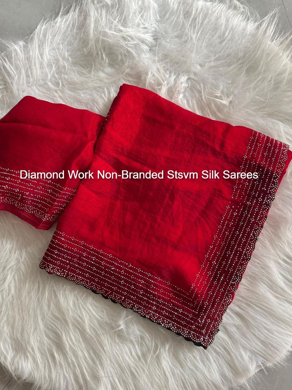 Diamond Work Non-Branded Stsvm Silk Sarees