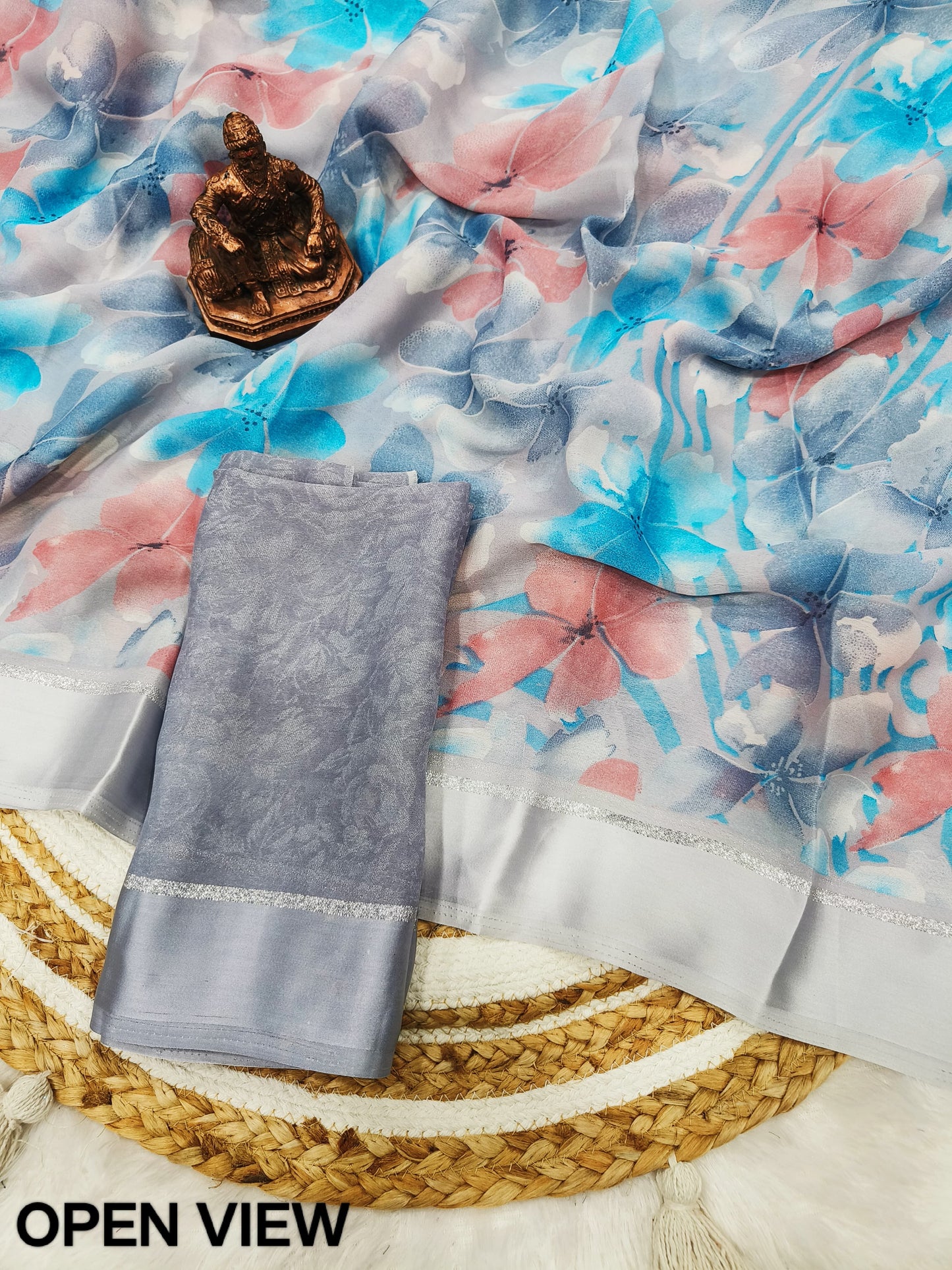 Digital Satin 6 Non-Branded Stvan Zari Sarees