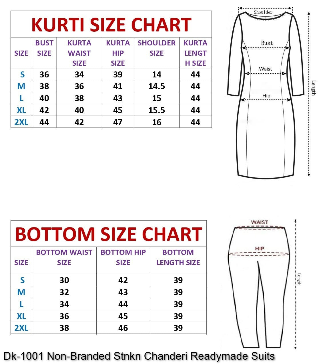 Dk-1001 Non-Branded Stnkn Chanderi Readymade Suits