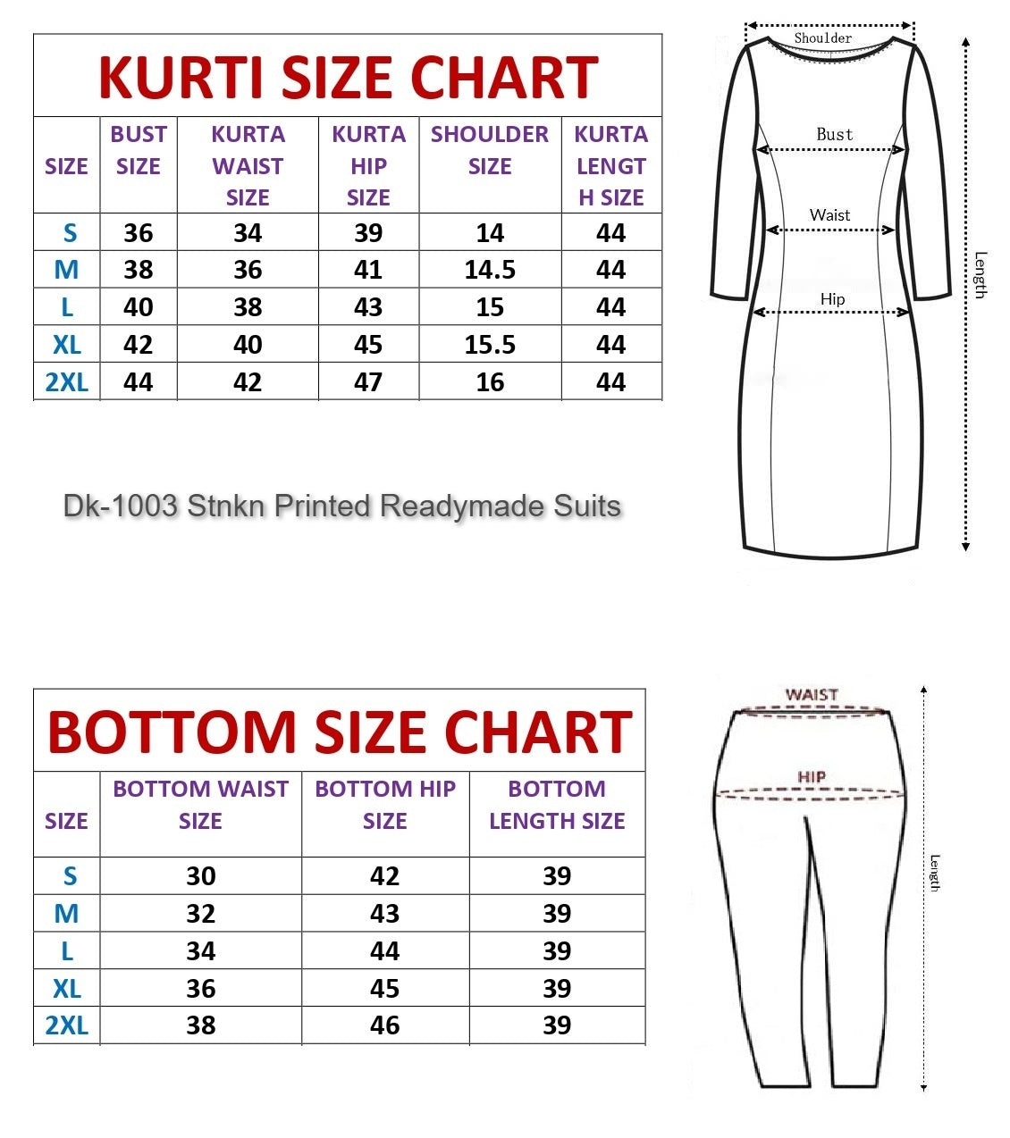 Dk-1003 Stnkn Printed Readymade Suits