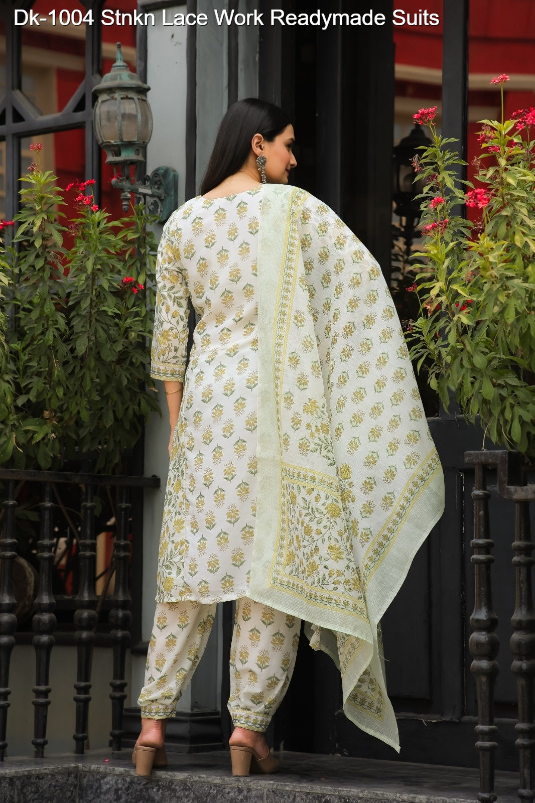 Dk-1004 Stnkn Lace Work Readymade Suits