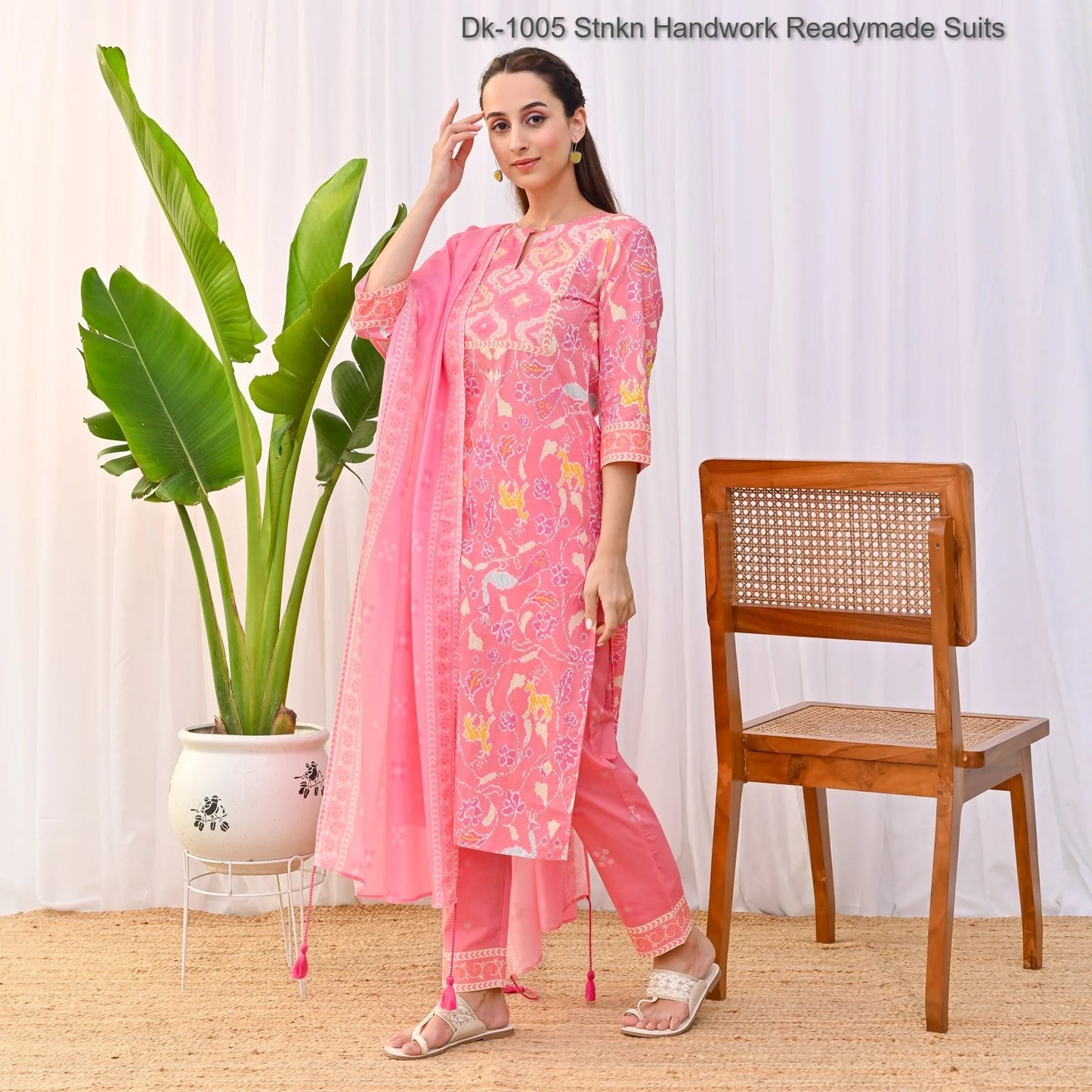 Dk-1005 Stnkn Handwork Readymade Suits