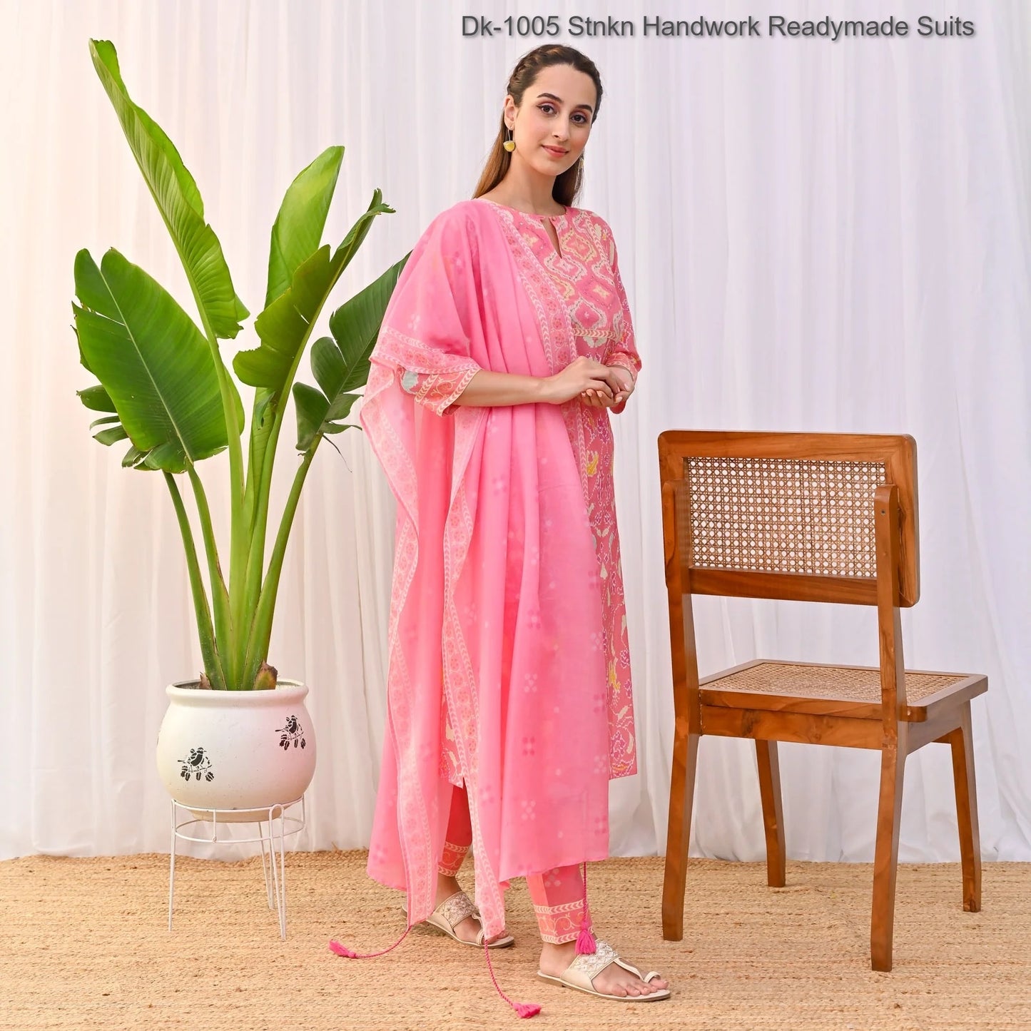 Dk-1005 Stnkn Handwork Readymade Suits