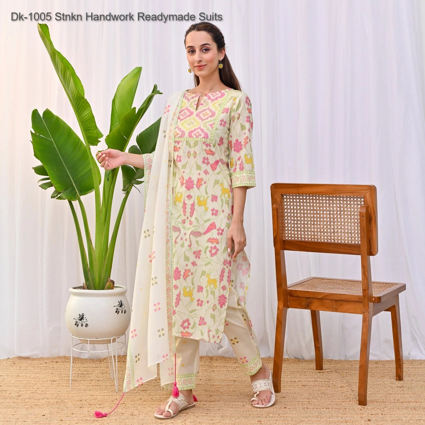 Dk-1005 Stnkn Handwork Readymade Suits