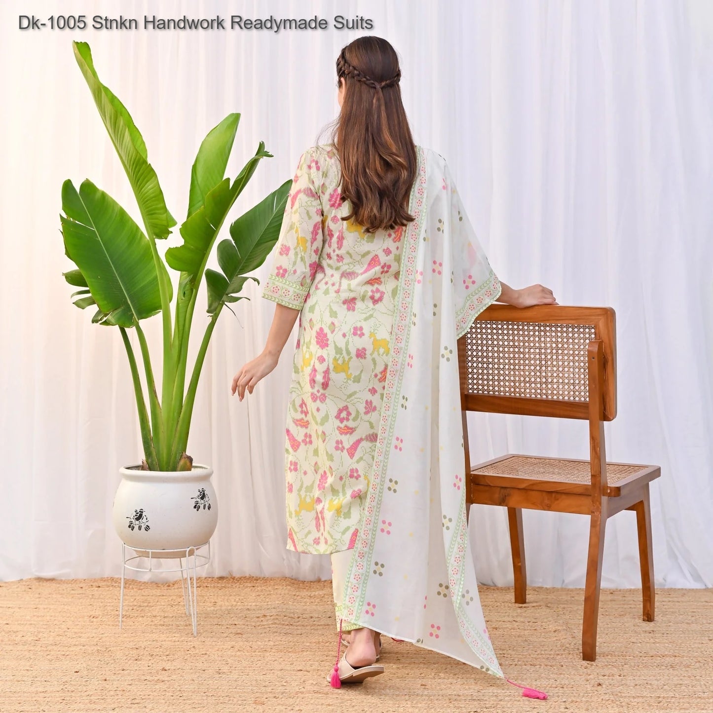 Dk-1005 Stnkn Handwork Readymade Suits