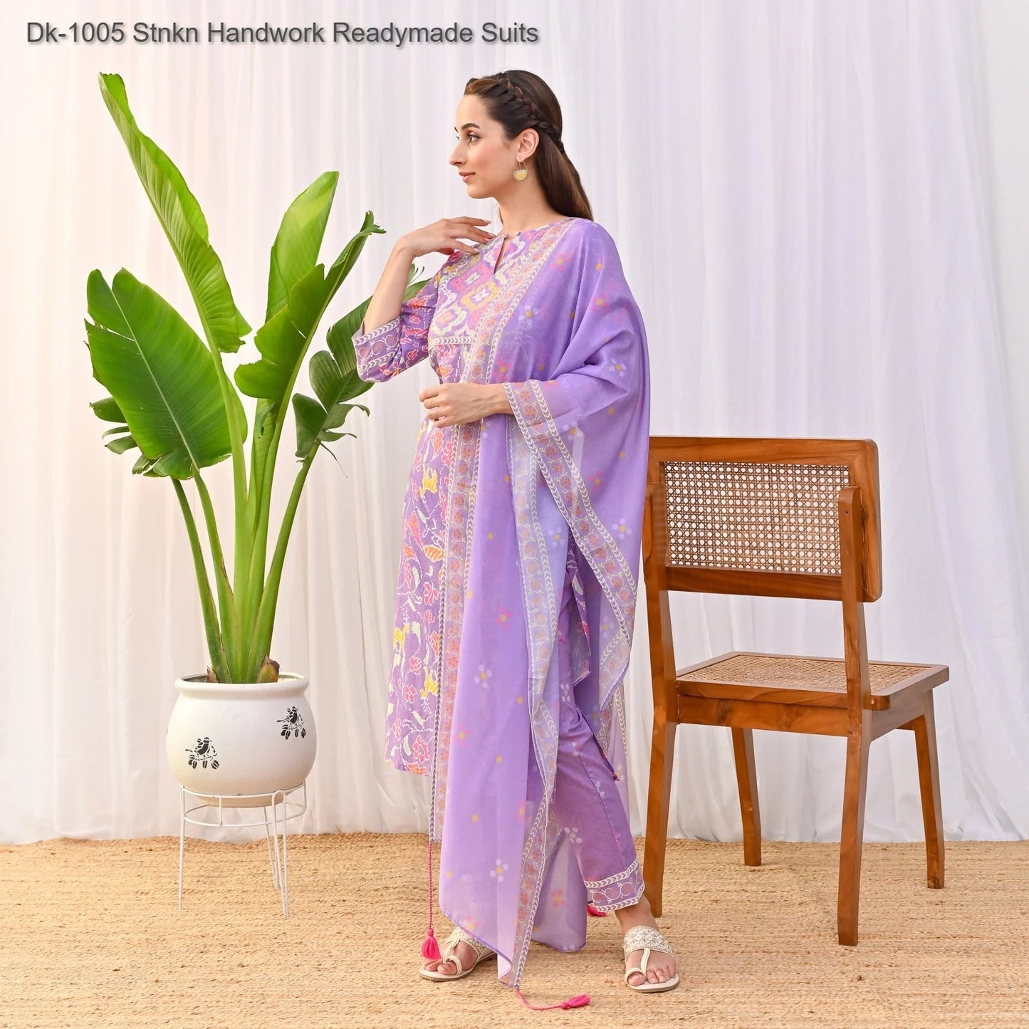 Dk-1005 Stnkn Handwork Readymade Suits