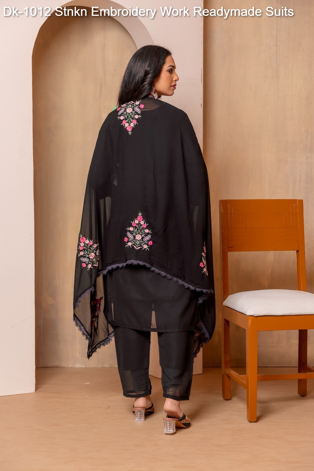 Dk-1012 Stnkn Embroidery Work Readymade Suits