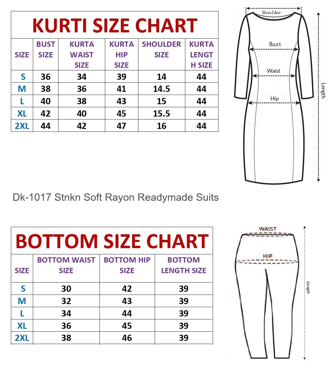 Dk-1017 Stnkn Soft Rayon Readymade Suits