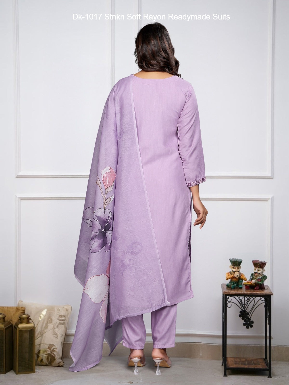 Dk-1017 Stnkn Soft Rayon Readymade Suits