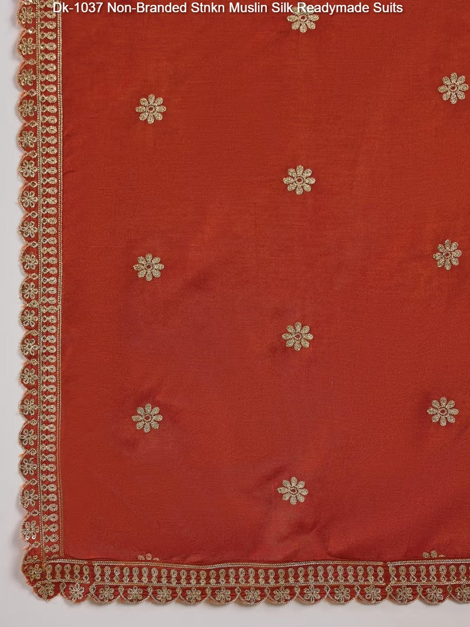 Dk-1037 Non-Branded Stnkn Muslin Silk Readymade Suits