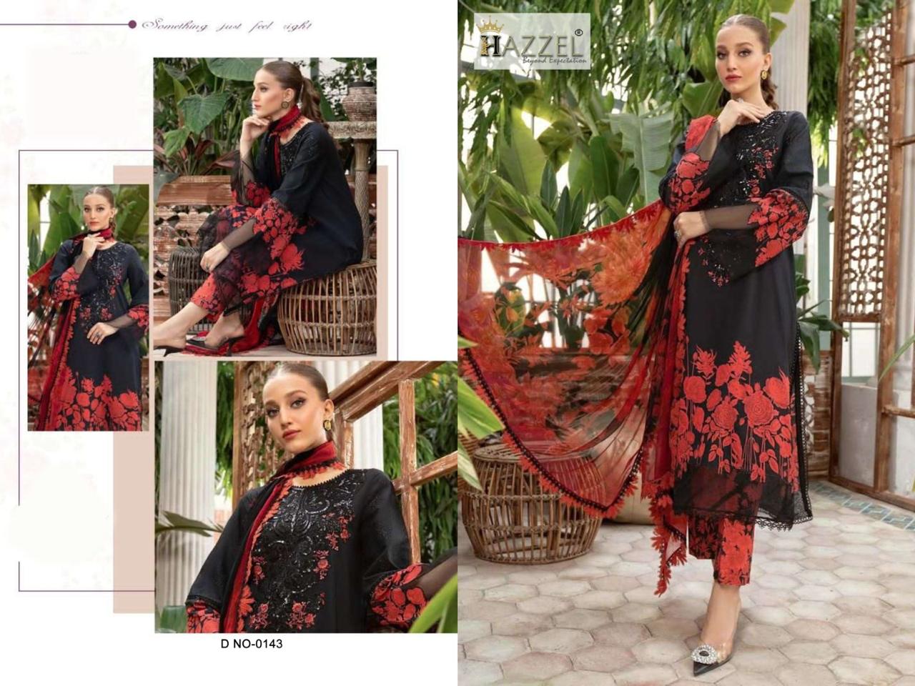 Dn-0143 Hazzel Cotton Pakistani Salwar Suits