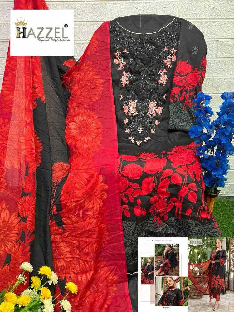 Dn-0143 Hazzel Cotton Pakistani Salwar Suits