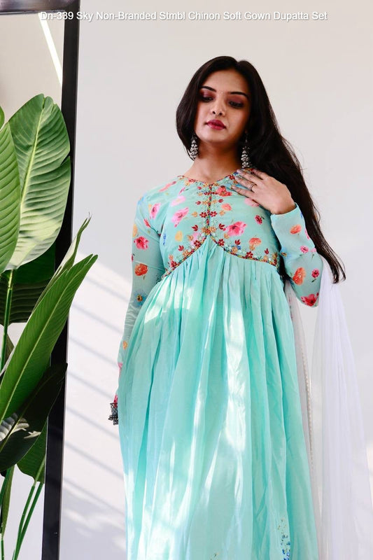 Dn-339 Sky Non-Branded Stmbl Chinon Soft Readymade Suits