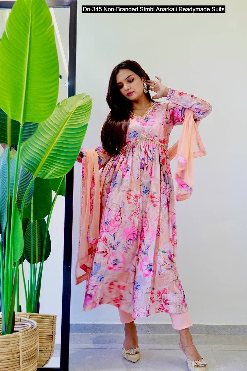 Dn-345 Non-Branded Stmbl Anarkali Readymade Suits