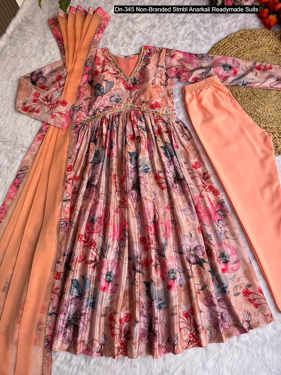 Dn-345 Non-Branded Stmbl Anarkali Readymade Suits
