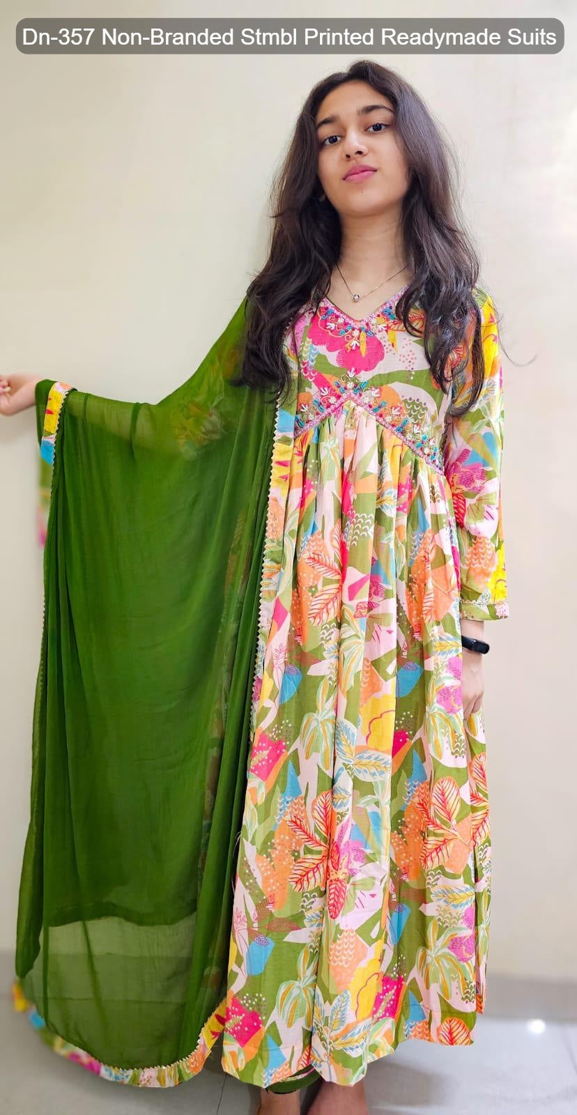 Dn-357 Non-Branded Stmbl Printed Readymade Suits