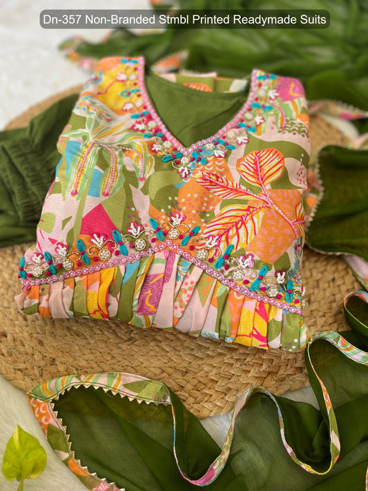 Dn-357 Non-Branded Stmbl Printed Readymade Suits