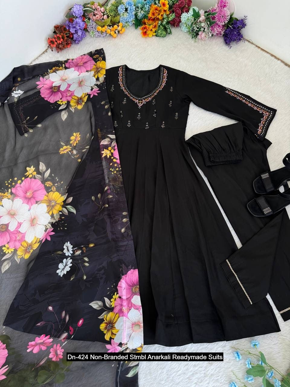 Dn-424 Non-Branded Stmbl Anarkali Readymade Suits