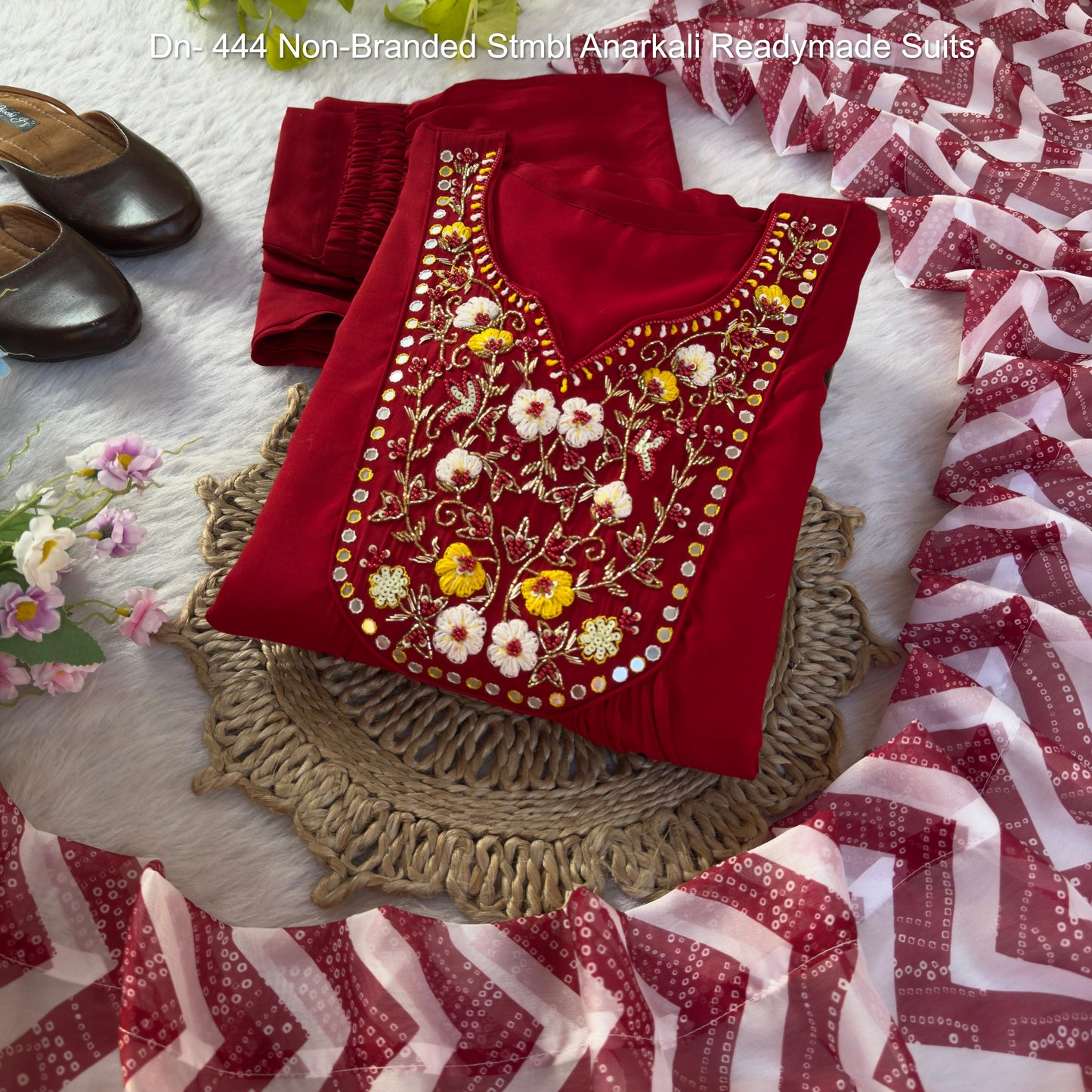 Dn- 444 Non-Branded Stmbl Anarkali Readymade Suits