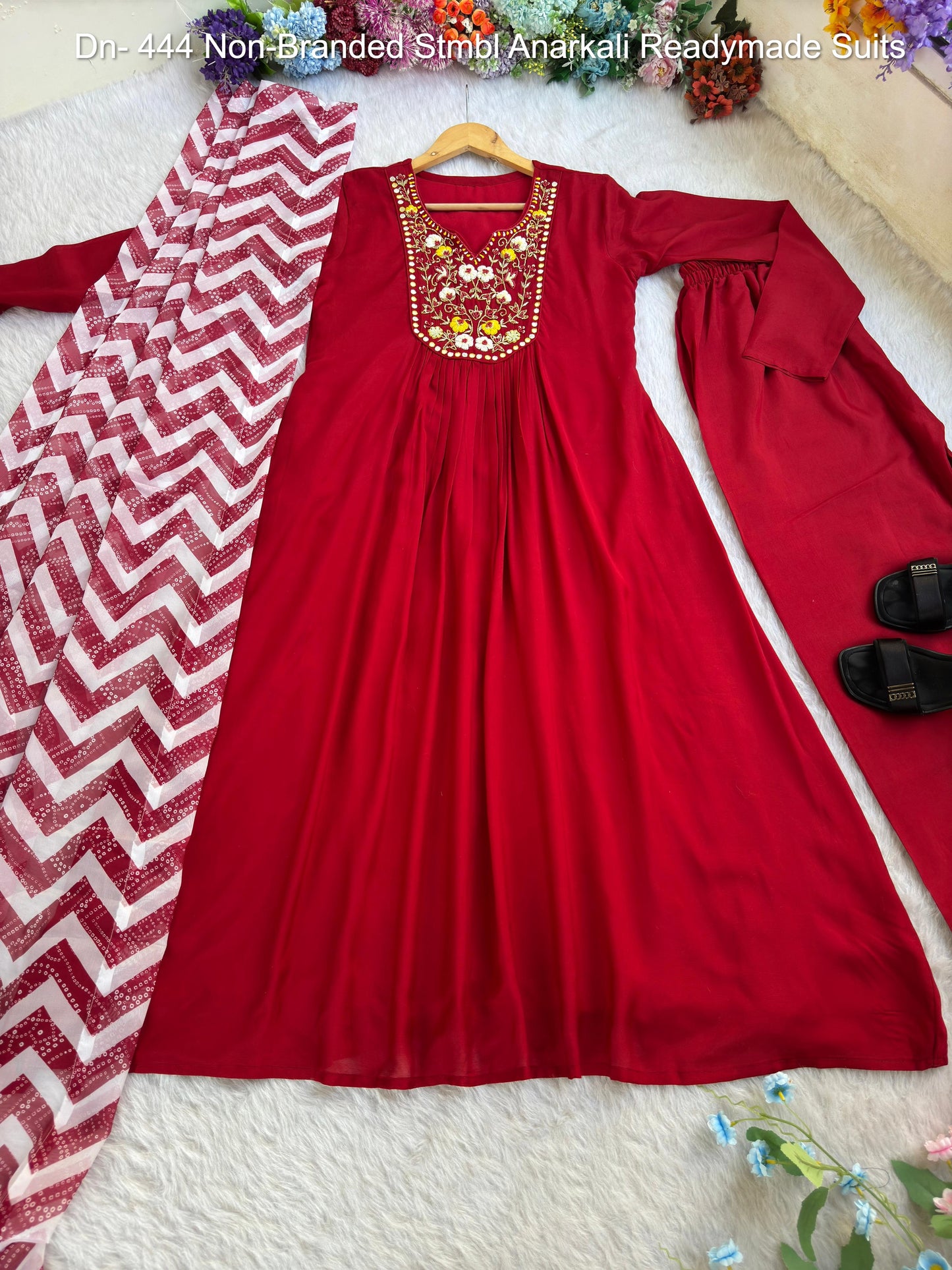 Dn- 444 Non-Branded Stmbl Anarkali Readymade Suits