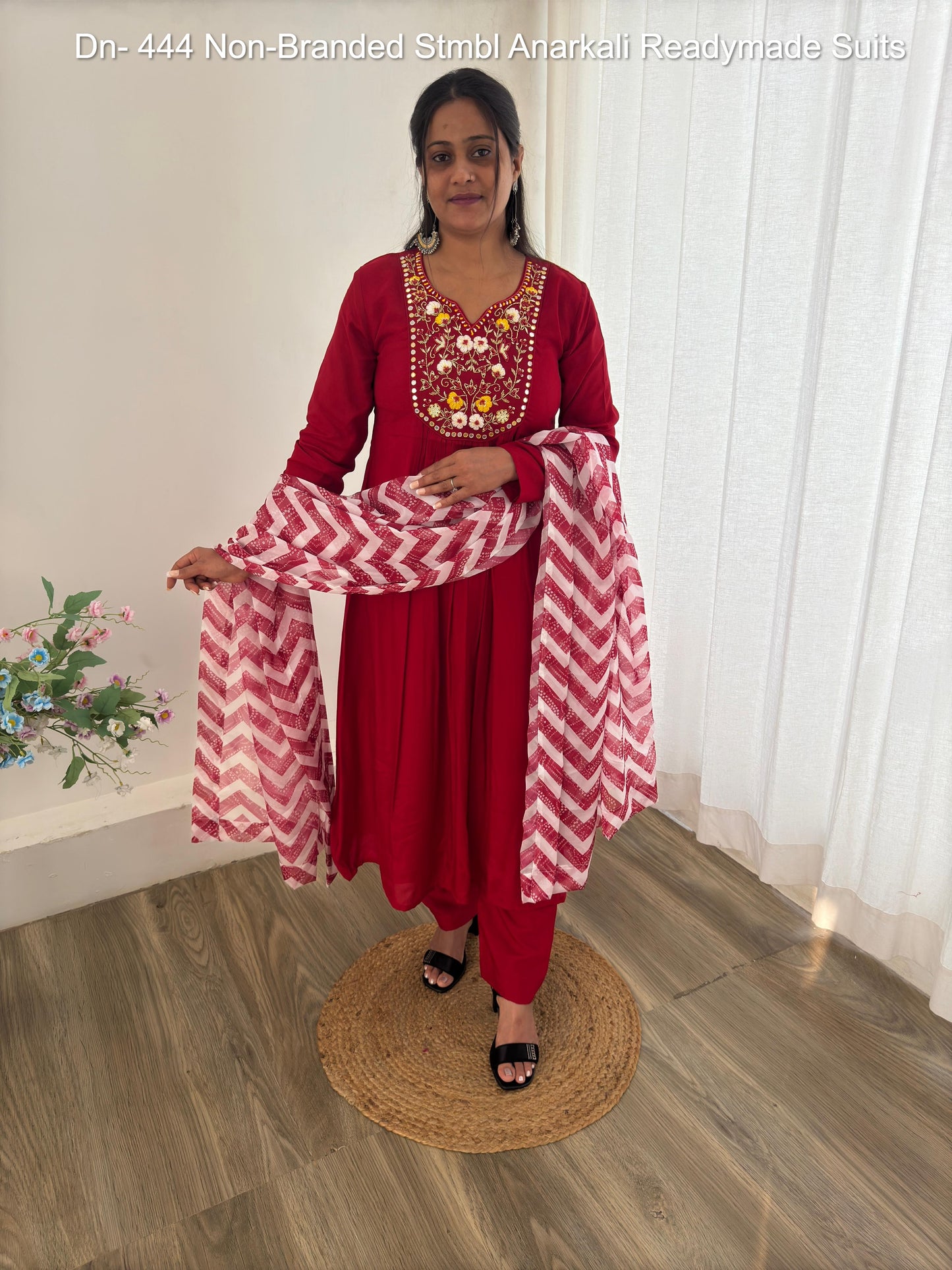 Dn- 444 Non-Branded Stmbl Anarkali Readymade Suits