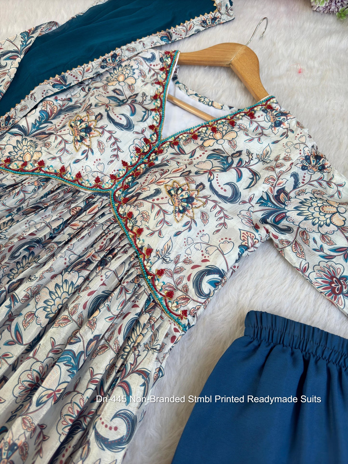 Dn-445 Non-Branded Stmbl Printed Readymade Suits