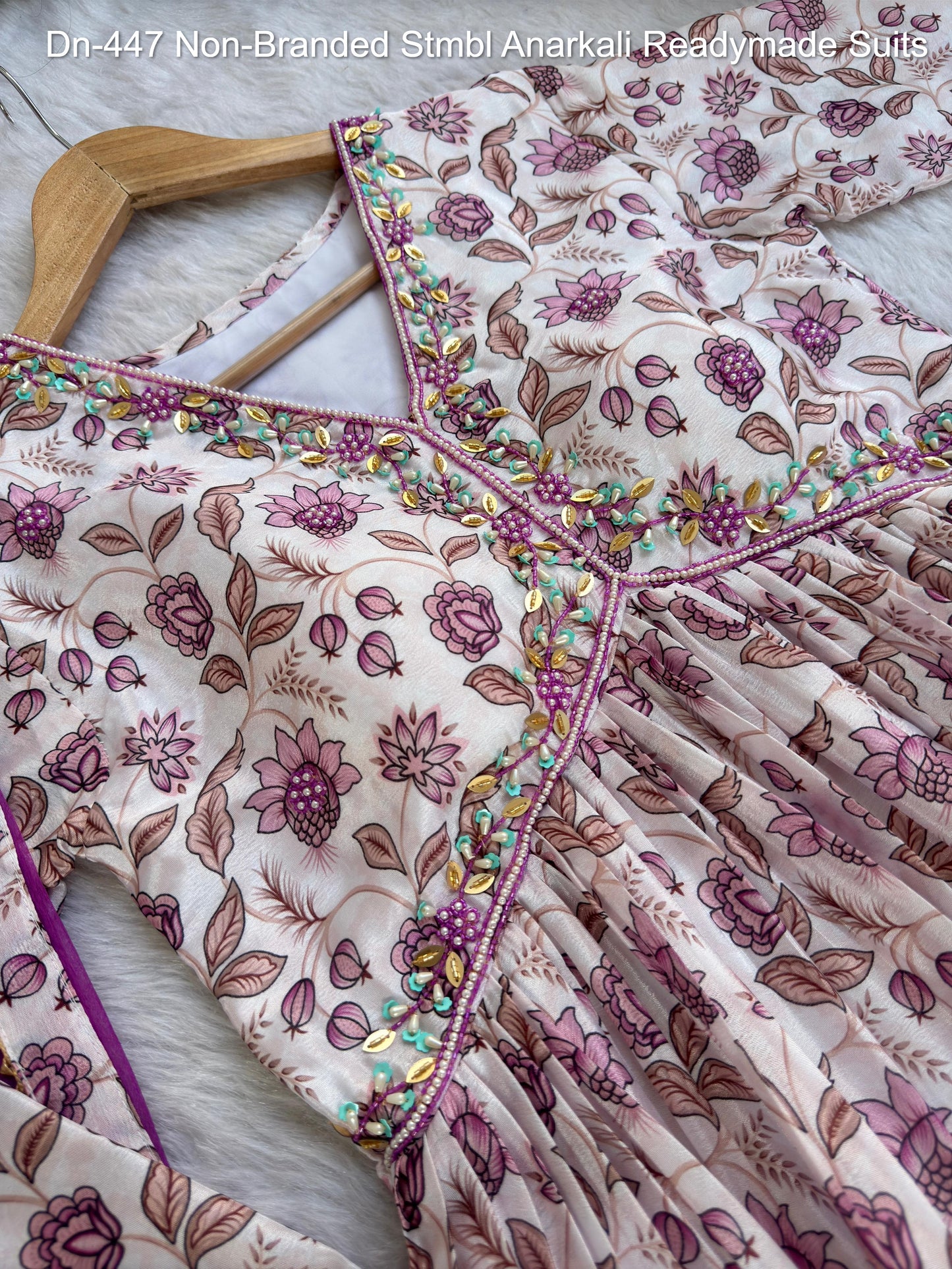 Dn-447 Non-Branded Stmbl Anarkali Readymade Suits