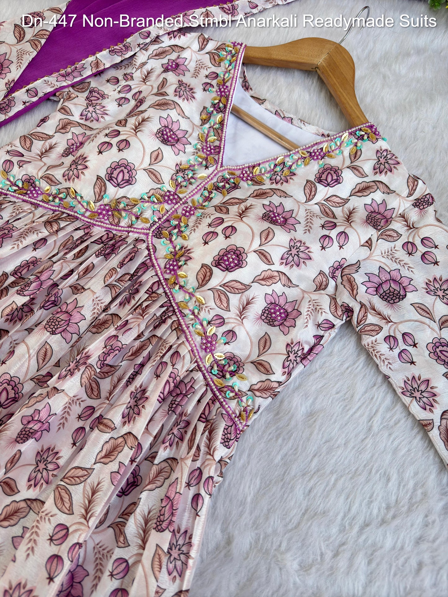 Dn-447 Non-Branded Stmbl Anarkali Readymade Suits