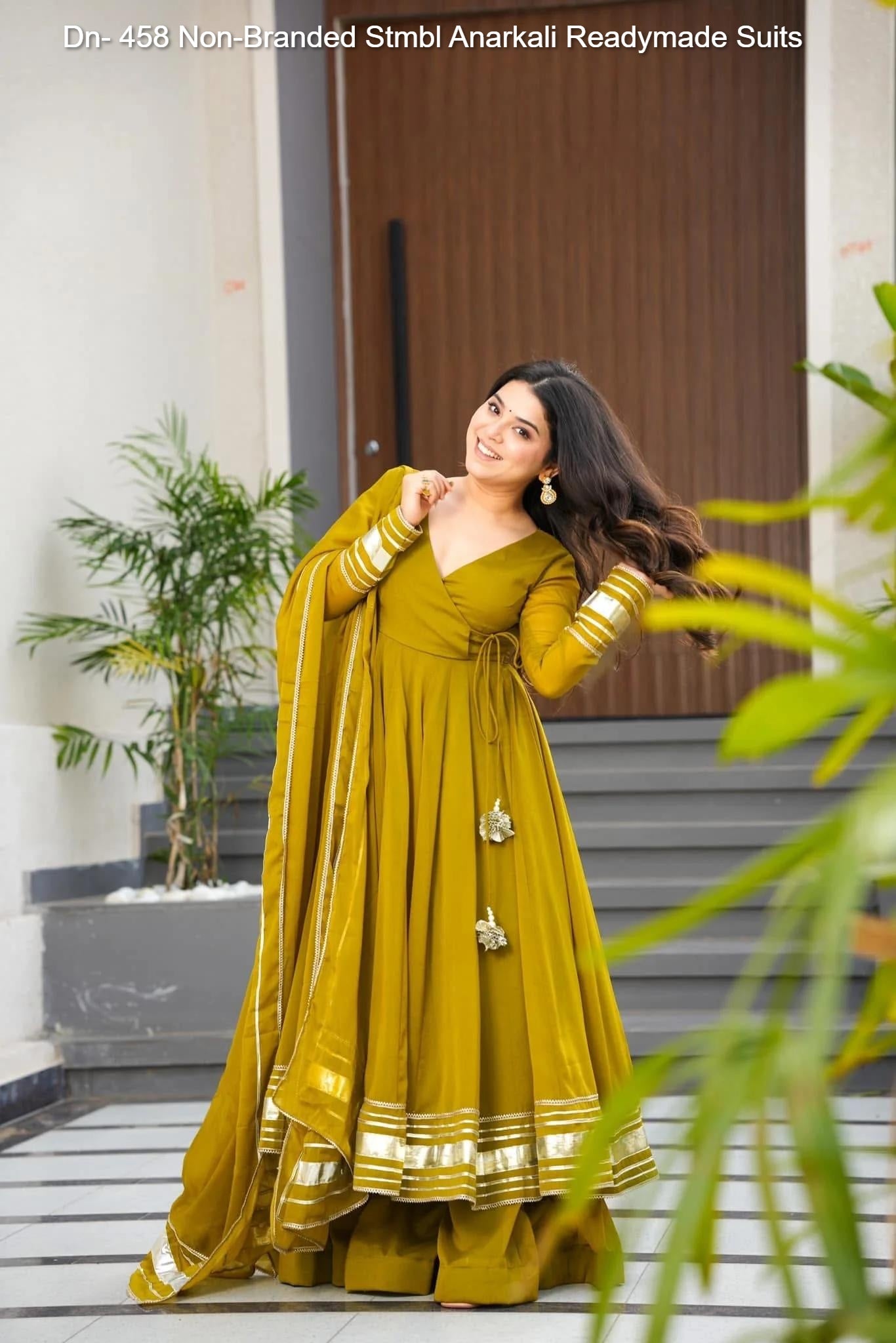 Dn- 458 Non-Branded Stmbl Anarkali Readymade Suits