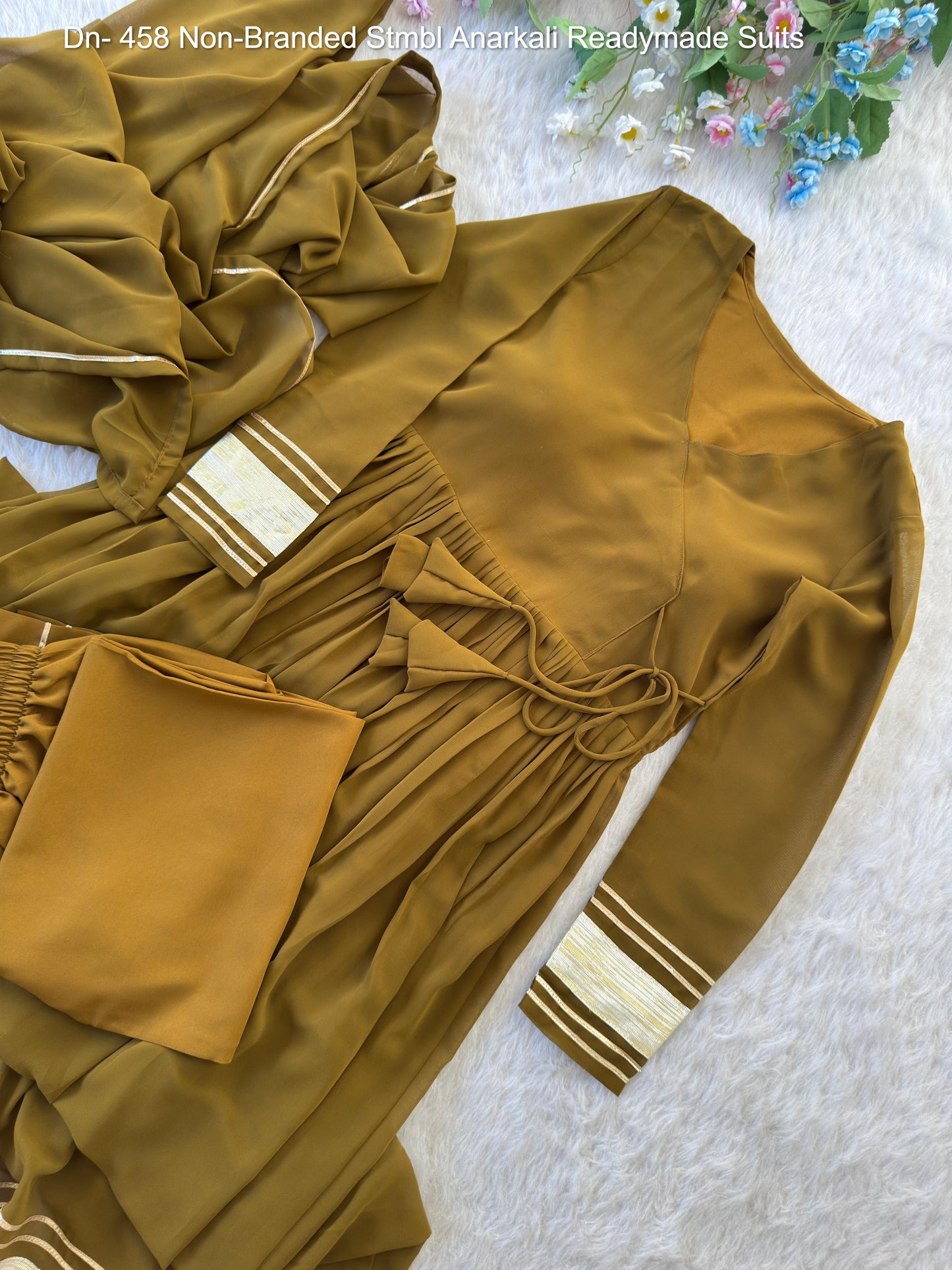 Dn- 458 Non-Branded Stmbl Anarkali Readymade Suits