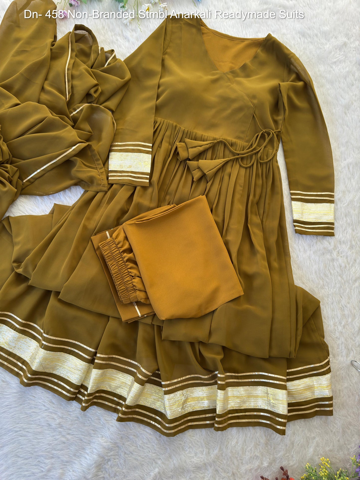 Dn- 458 Non-Branded Stmbl Anarkali Readymade Suits