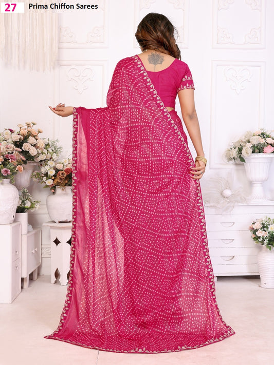 Dno 27 Prima Chiffon Sarees