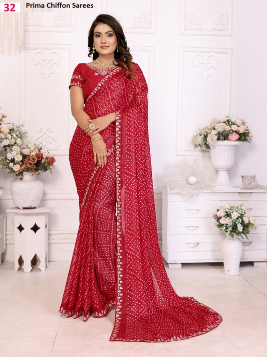 Dno 32 Prima Chiffon Sarees