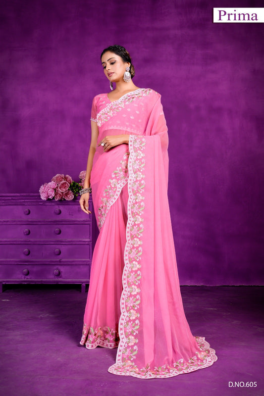 Dno 605 Prima Silk Sarees