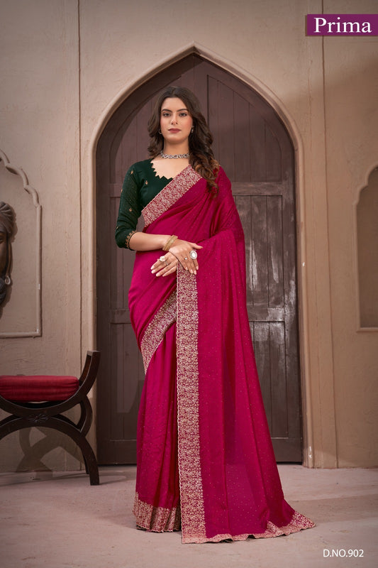 Dno 902 Prima Vichitra Sarees