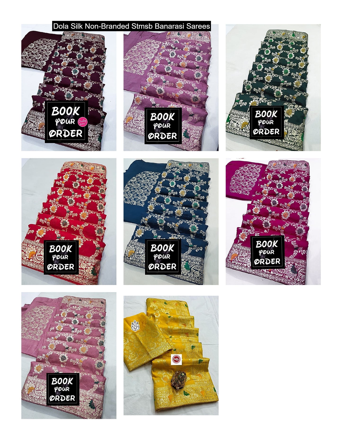 Dola Silk Non-Branded Stmsb Banarasi Sarees