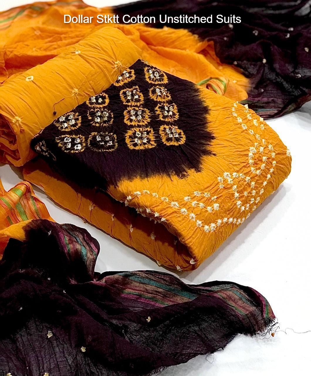 Dollar Stktt Cotton Unstitched Suits