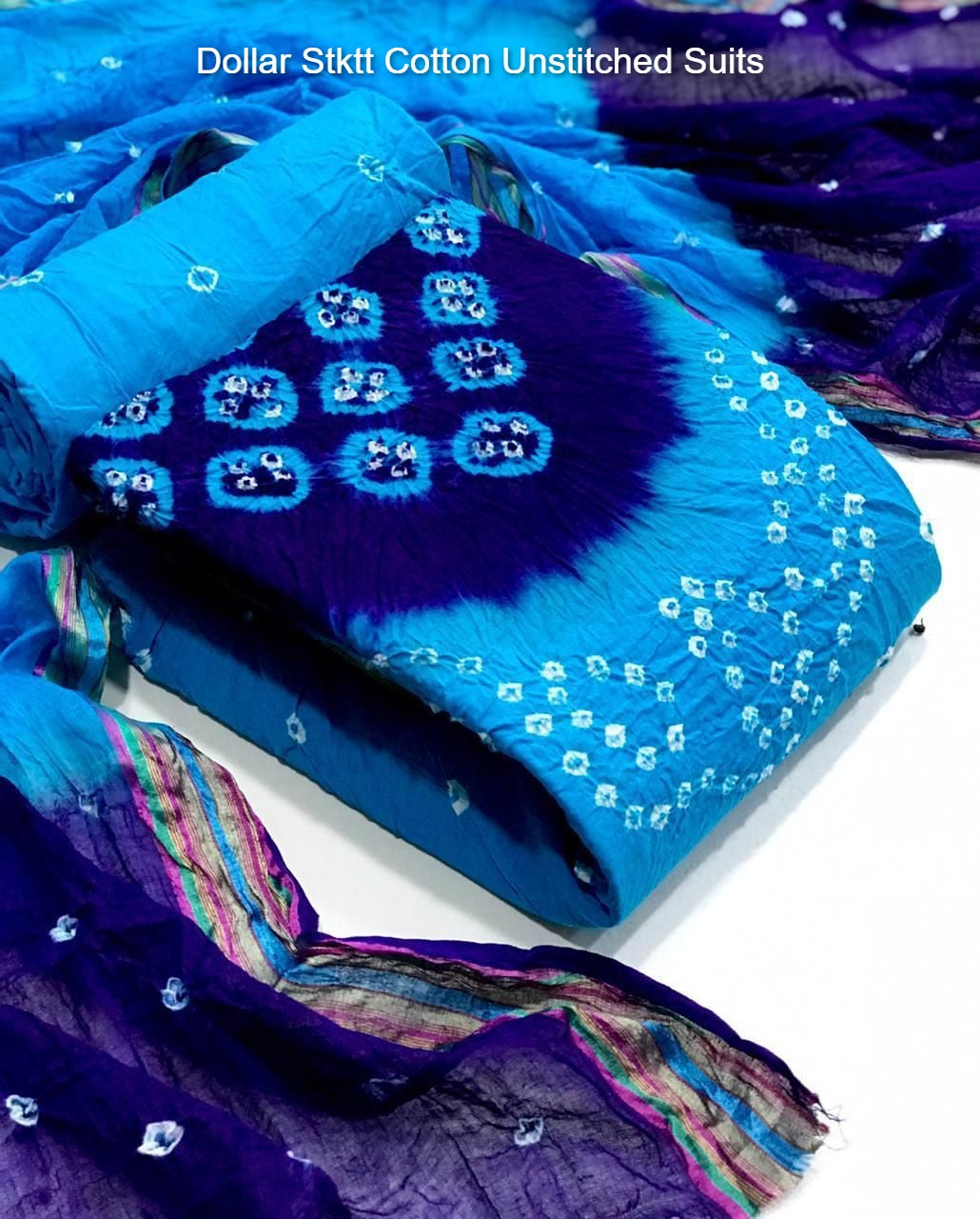 Dollar Stktt Cotton Unstitched Suits
