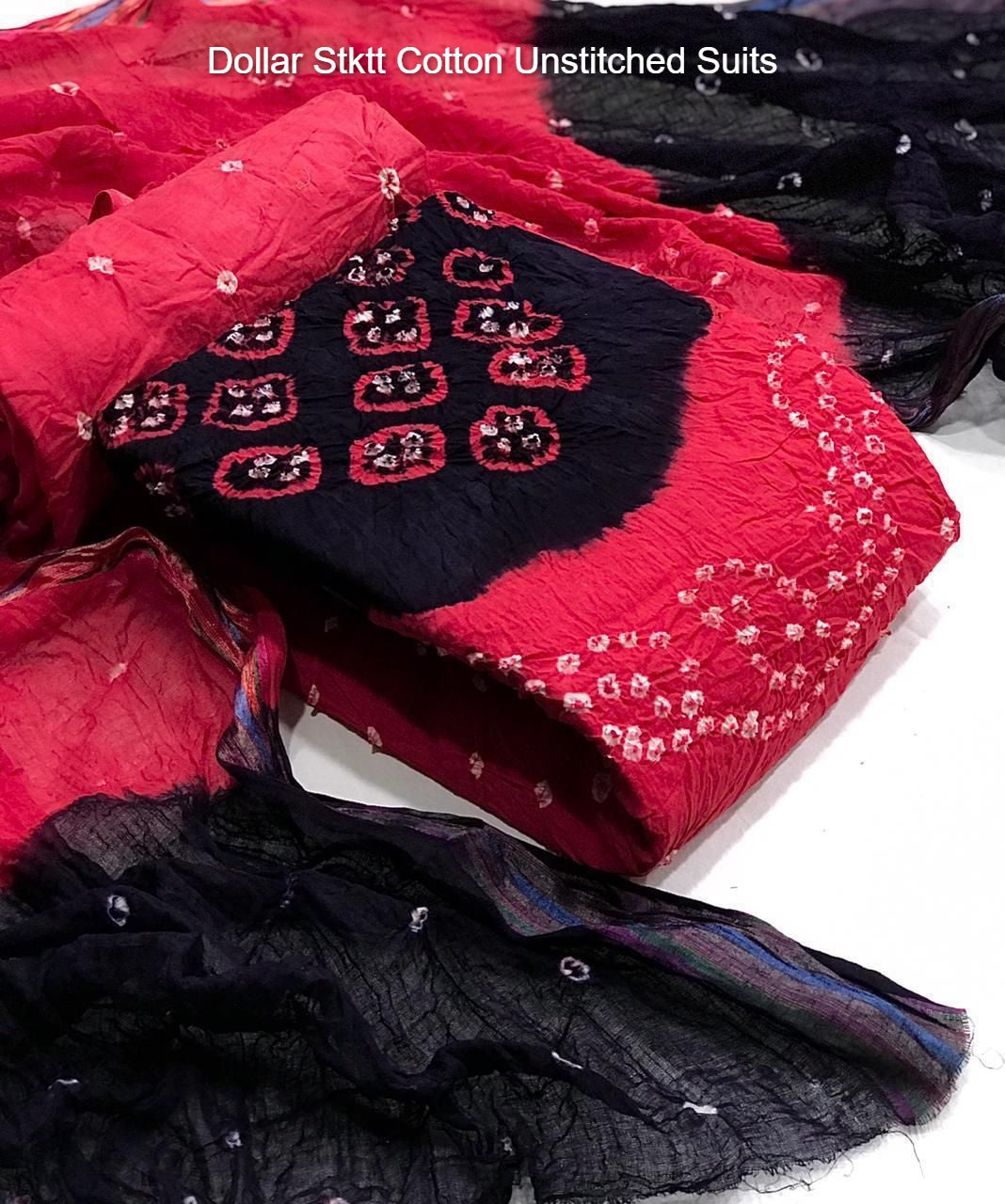 Dollar Stktt Cotton Unstitched Suits