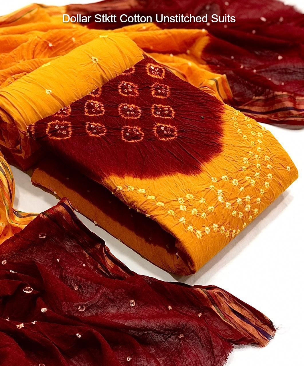 Dollar Stktt Cotton Unstitched Suits