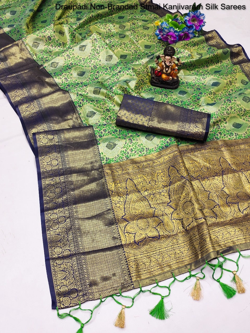 Draupadi Non-Branded Stmai Kanjivaram Silk Sarees