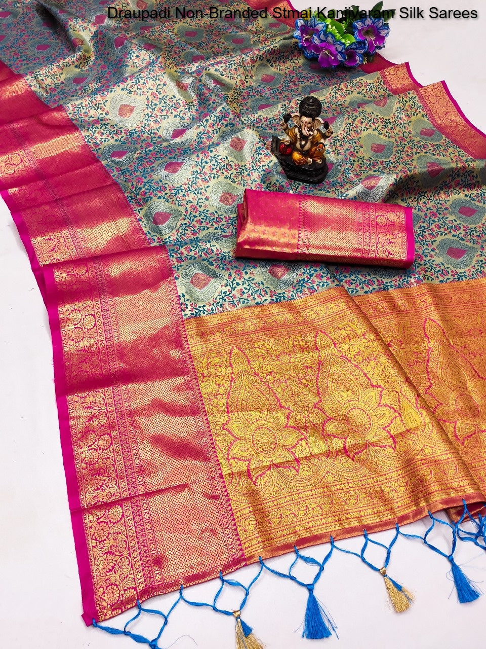 Draupadi Non-Branded Stmai Kanjivaram Silk Sarees