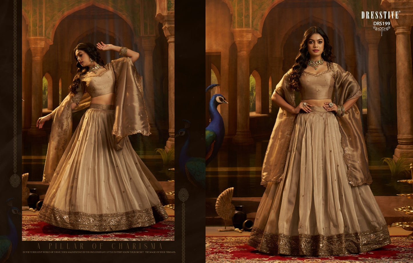 Drs-199 Girly Vol 1 Dresstive Organza Lehenga Choli