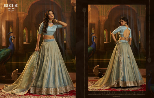 Drs-200 Girly Vol 1 Dresstive Organza Lehenga Choli