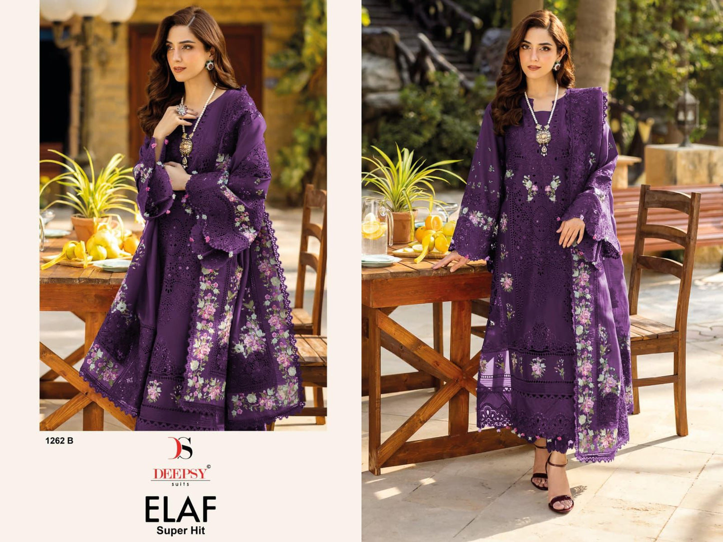 Elaf 1262-B Deepsy Pure Cotton Pakistani Salwar Suits