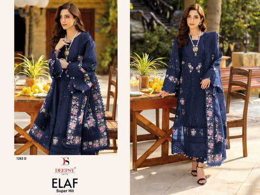 Elaf 1262-D Deepsy Pure Cotton Pakistani Salwar Suits