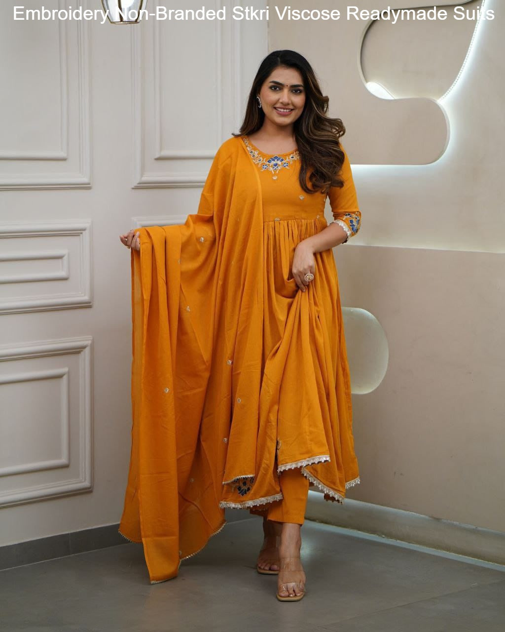 Embroidery Non-Branded Stkri Viscose  Readymade Suits