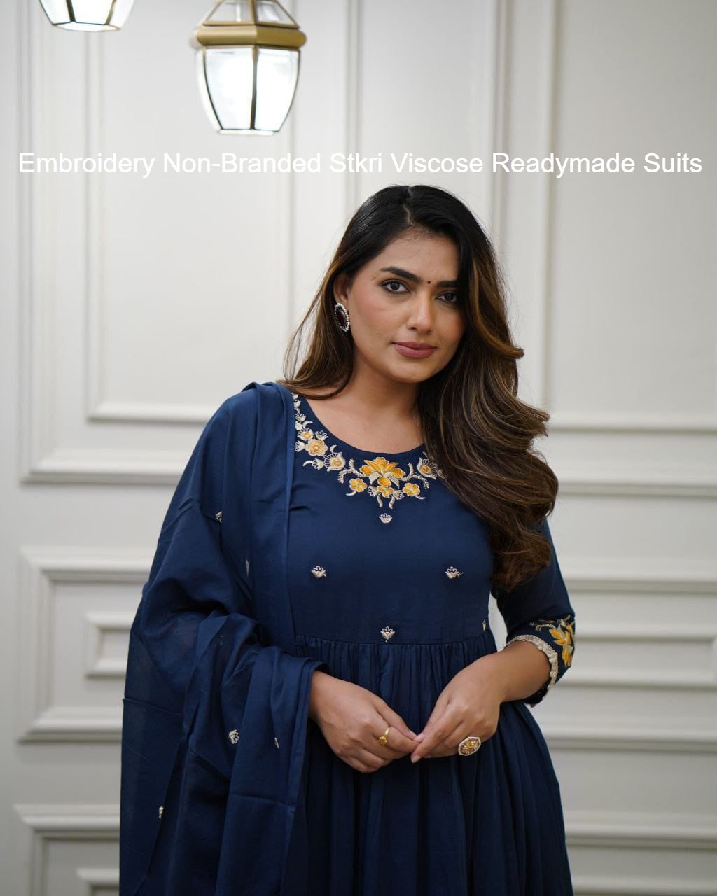 Embroidery Non-Branded Stkri Viscose  Readymade Suits